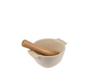 Appolia Mörser mit Stößel in ecru