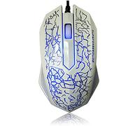 Appositamente a forma di 3 pulsanti USB cablato lettore luminoso computer gaming mouse 7 colori computer portatile desktop 3200DPI bianco