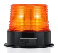 Appow - Luce LED stroboscopica lampeggiante di emergenza, ambrata e magnetica, per camion con spina accendisigari da 12 - 80V (senza fili ambra)