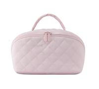 Appraisala - Trousse da viaggio da donna, 180 aperti, per trucchi e trucchi, ampia e aperta, impermeabile, rosa, Tempi moderni, Breve, Moda