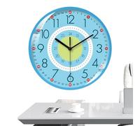 Apprendimento Cura Per Orologio Da Parete Bambini Per Bambini 10 Pollici Orologio Da Parete Tranquillo Per L'Aula | Orologio Ben Alimentato Da Batteria E Non Toccato Per Camere E Camere