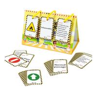 Apprendimento della carta flash, segnali stradali giocattoli 72x Cards