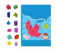 Apprendimento Della Geometria Per Bambini - Libro Di Apprendimento Della Geometria 3D Con Stringa Pull | Game Di Allenamento Per Il Pensiero Dello Spazio Educativo Per Ragazzi | Attività Di Riconoscim