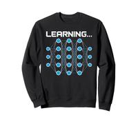 Apprendimento della rete neurale AI Deep Learning Coding Tech Quantum Felpa