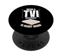 Apprezzamento degli insegnanti TVI Il mondo Insegnante ipovedente PopSockets PopGrip Adesivo