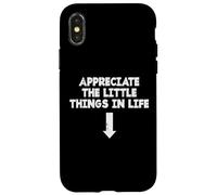 Apprezzo queste piccole cose Freccia vita uomini inappropriati Custodia per iPhone X/XS