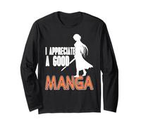 Apprezzo un Buon Manga Fan Samurai Anime Maglia a Manica