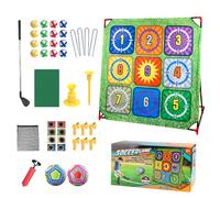 Approcci Al Golf Tappetino Allenamento e Putting Set per Interni | Accessori per Allenatore di Golf Ideale Padre Giardino Prato Interno Festa