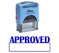APPROVATO Timbro auto inchiostrazione gomma Stationary Office personalizzato lucido Stamp