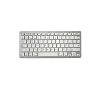 Approx APPKBBT02S Bluetooth QWERTY Spagnolo Argento, Bianco tastiera