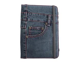 APPROX CA-Custodia in Tessuto Denim, con Supporto Integrato, per 9 a 10 ", Colore: Blu