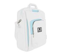 APPROX Toploader - Borsa con scomparti multipli con cerniera, per computer portatili da 15,6", colore: Bianco/Blu