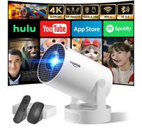 [Apps integrate & 2026 Upgraded] Mini Proiettore con WiFi 6 Bluetooth 5.4