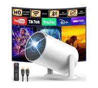 [Apps integrate & 2026 Upgraded] Mini Proiettore con WiFi 6 Bluetooth 5.4, Yoton Y4PRO Proiettore Portatile Supporto 1080P, Auto Keystone, Per Phone/HDMI/USB, Compagno ideale per la casa e i viaggi