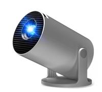 [Apps integrate] Proiettore Portatile, AKIYO 2025 Upgraded O2 Proiettore Supporta 4K 1080P Auto Keystone WiFi 6 BT5.4, Rotabile 180°, Dual Control Compatibile con HDMI/USB/Phone/Laptop/PS5, Nero