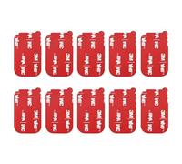APPS2Car 3 m VHB nastro adesivo biadesivo di ricambio, 10 pezzi, cuscinetti adesivi per cruscotto per supporto magnetico auto, dashcam, supporti per casco GoPro