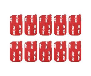 APPS2Car 3 m VHB nastro adesivo biadesivo di ricambio, 10 pezzi, cuscinetti adesivi per cruscotto per supporto magnetico auto, dashcam, supporti per casco GoPro