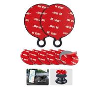 APPS2Car Cuscinetti adesivi 3M, 2 dischi rotondi da 70 mm e 6 dischi rotondi da 35 mm, dischi di montaggio per cruscotto per ventosa auto, nastro adesivo VHB da 3,5 cm per presa e supporto pieghevole