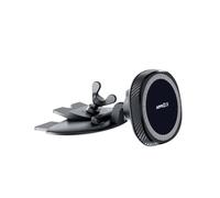 APPS2Car Porta Cellulare Auto Magnetico per MagSafe, Supporto Telefono per Lettore CD con Rotazione a 360°, Magnete Potente, per iPhone 12-17 e Altri Smartphone con Anello Magnetico, Nero
