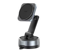 APPS2Car Supporto Magnetico Cellulare Auto, Calamita Auto N55 Cornice in Lega di Alluminio e Ventosa, Braccio in Nylon ad Alta Resistenza per Cruscotto e Parabrezza, Compatibile con iPhone 17-12 ecc