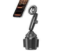 APPS2Car Supporto magnetico per cellulare, braccio lungo regolabile | 17 magneti N54, adatti per portabicchieri da 7,6-10,2 cm, giunto a sfera da 17 mm, compatibile con MagSafe iPhone, Samsung