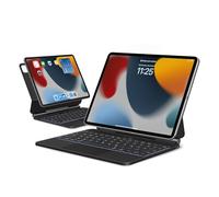 APPS2Car Tastiera per iPad Air, Magic Keyboard per iPad Pro da 11 pollici (1,2,3,4° generazione) e Air (4,5° generazione), supporto sospeso con tastiera trackpad con illuminazione per tastiera