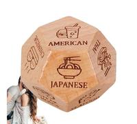 Appuntamenti notturni per coppie - Dadi per appuntamenti per coppie | Dadi decisionali notturni di appuntamenti | Dadi decisionali alimentari | Dadi della cena | Dadi Di Incontri In Legno Per