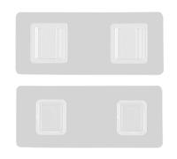 Appuntamento A Parete Senza Soluzione Di Continuità - Gancio A Doppio Bastone, Clip Di Montaggio Clear | Easy Installa Impugnatura Adesiva Per Piastrelle In Metallo In Vetro, Fibbia Appesa Riutilizzab