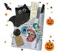 Appuntamento al buio della strega di Halloween con un libro, Appuntamento al buio di Halloween horror con un libro, scatola regalo per appuntamenti al buio spettrale per Halloween, amanti dei libri