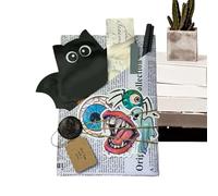 Appuntamento cieco con un libro | Materiali di Halloween per appuntamenti ciechi con libri | Carta terrificante fatta a mano per le biblioteche dei lettori bibliofili feste