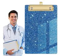 Appunti Acrilici - 14.4x9.8x1.2 Cm Appunti Glitter Con Clip Di Basso Profilo, Tavola Da Scrittura Resistente A Shatter Resistente Alla Clinica Scolastica Per Uffici, Apunti Trasparenti - Forniture Di