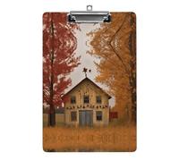 Appunti Acrilico Autunno Paese Fienile Stampa Appunti Standard A4 Formato Lettera Clip Board Leggero Clip Board Carino Clip Board Modello Personalizzato