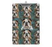 Appunti Acrilico Divertente Bulldog Inglese Stampa Appunti Standard A4 Formato Lettera Clip Board Leggero Clip Board Carino Clip Board Modello Personalizzato