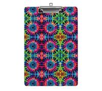 Appunti Acrilico Esotico Tribù Tie Dye Stile Stampa Appunti Standard A4 Formato Lettera Clip Board Leggero Clip Board Carino Clip Board Modello personalizzato
