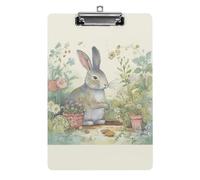 Appunti Acrilico Giardino Bunny Stampa Appunti Standard A4 Formato Lettera Clip Board Leggero Clip Board Carino Clip Board Modello Personalizzato