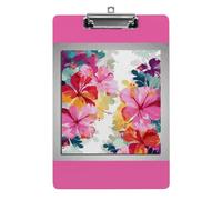 Appunti Acrilico Stampa Fiore Hawaiano Appunti Standard A4 Formato Lettera Clip Board Leggero Clip Board Carino Clip Board Modello Personalizzato