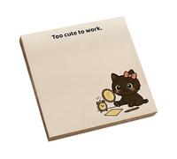 Appunti adesivi a forma di gatto, spessi e autoadesivi, facili da strappare, senza residui, per ufficio, scuola, casa, articoli di cancelleria per uso quotidiano C