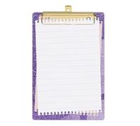 Appunti da 14,4 x 9,8 x 1,2 cm, in acrilico a doppia capacità | organizer per file con glitter: scheda di archiviazione durevole per carte, penne e appunti, ideale