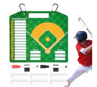 Appunti da baseball per allenatori, scheda di programmazione softball per piroga - Lavagna bianca per allenatori double face | Tabella di programmazione da baseball cancellabile a secco con 2
