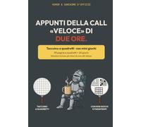 Appunti della call «veloce» di due ore: Taccuino umoristico a quadretti con mini giochi e soluzioni · Regalo divertente per colleghi, capo e amici ... · Con umorismo e sarcasmo d'ufficio