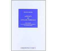 Appunti di analisi formale per l'esame
