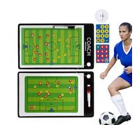Appunti di calcio per allenatori, Calcio Dry Erase Board per allenatori | Essiccatore di calcio per allenatori | Strumento di addestramento del cruscotto portatile magnetico