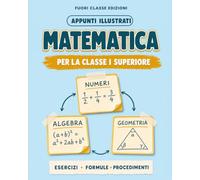 Appunti illustrati di MATEMATICA: Per la classe I superiore con schemi, mappe ed esercizi per un ripasso veloce prima dell'interrogazione