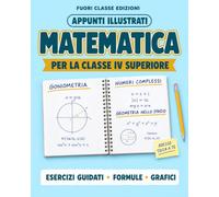 Appunti illustrati di MATEMATICA: Per la classe IV superiore con esercizi svolti passo passo, teoria schematizzata e consigli utili per ripassare in modo semplice e veloce