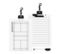 Appunti per pallavolo - Allenatore da basket | Badminton White Board | Dry Board Pennarello | Double Face Ball Sports Dimostration Board | Strategia di coaching per D