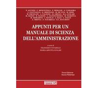 Appunti per un manuale di scienza dell'amministrazione