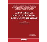 Appunti per un manuale di scienza dell'amministrazione