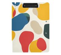 Appunti pieghevole Punto Colorato Modello Astratto A4 Appunti Padfolio Orizzontale e Verticale Doppia Clip Ufficio Clip Board con Copertura