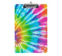 Appunti Swirl Spiral Tie Dye Formato A4 Divertente Estetico Lavoro Studiando Lettera Lavagna per Appunti Standard 12,5×8,5 in Pannello rigido per Aula Scolastica Bambini che scrivono Disegni
