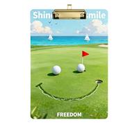 Appunti verdi per campo da golf per arte bordo rigido per studenti ragazze bambini insegnante appunti Dimensioni 9 x 12,5 Tabla para escribir con clip